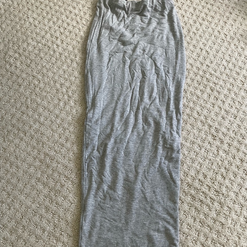Naked Wardrobe Gray Pencil Skirt